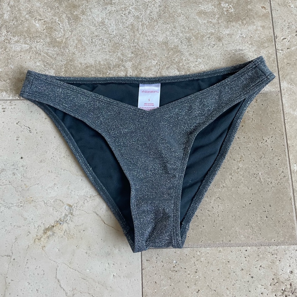 Target - Black/ Silver sparkle - V-cut swimsuit bottoms